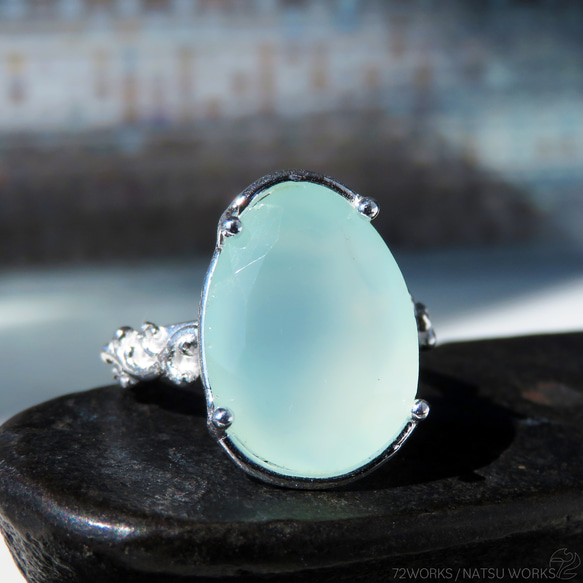 ブルー カルセドニー リング / Chalcedony Ring 5枚目の画像