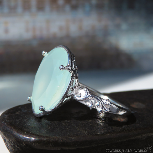 ブルー カルセドニー リング / Chalcedony Ring 2枚目の画像