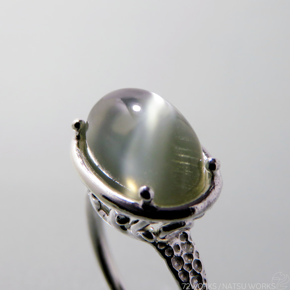 グリーンムーンストーン リング / Green Moonstone Ring l 4枚目の画像