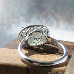 グリーンムーンストーン リング / Green Moonstone Ring l 7枚目の画像