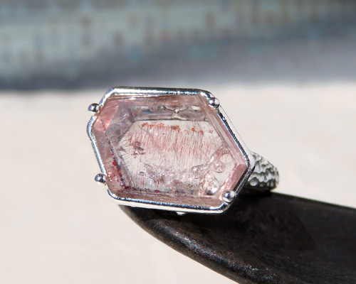 ゲーサイト in クォーツ リング / Goethite in Quartz Ring 指輪