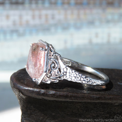 ゲーサイト in クォーツ リング / Goethite in Quartz Ring 2枚目の画像