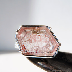 ゲーサイト in クォーツ リング / Goethite in Quartz Ring 5枚目の画像