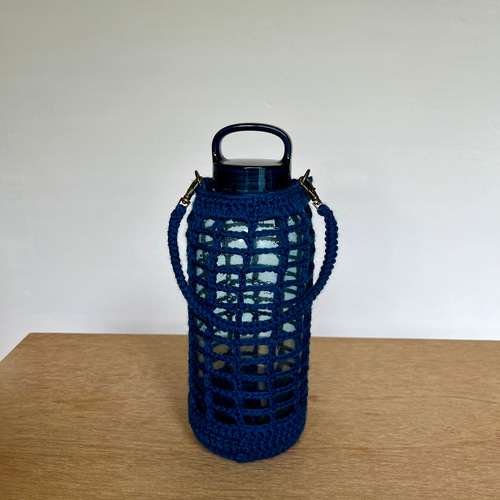 ペットボトルカバー400〜500ml 程度 ボトルカバー 水筒カバー 手編み