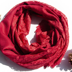 カシミア カシミア/ニットスカーフ/ピュアウールスカーフ 手織りスカーフ ニットスカーフレース メリノ クリスマス交換ギフト 友 15枚目の画像
