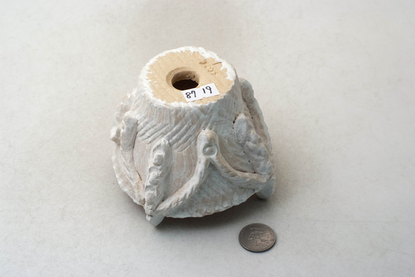 陶器製（2号ポット相当）縄文植木鉢 jomon-SS-8719 3枚目の画像
