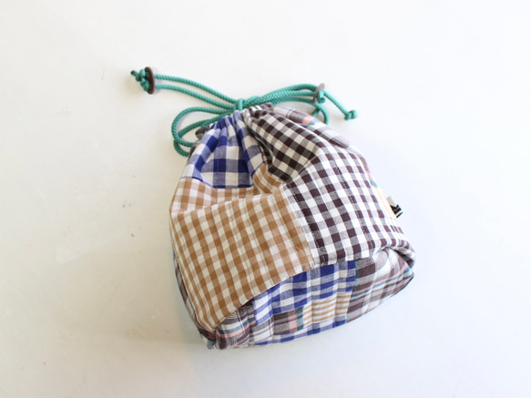 personal effect bag check quilt 4枚目の画像