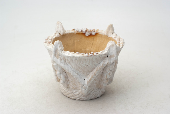 陶器製（2号ポット相当）縄文植木鉢 jomon-SS-8721 1枚目の画像