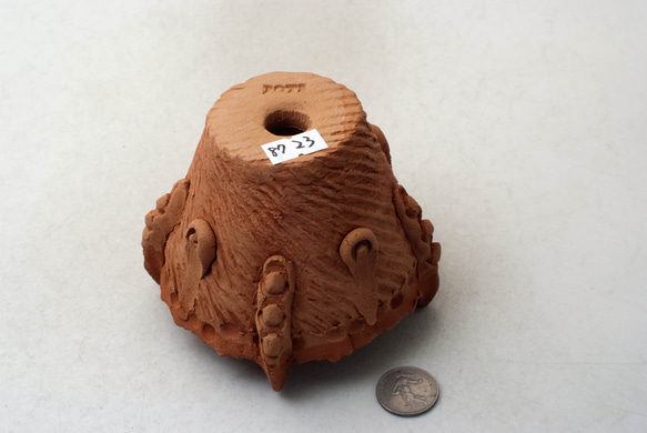 陶器製（2号ポット相当）縄文植木鉢 jomon-SS-8723 3枚目の画像