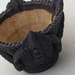 陶器製（2号ポット相当）縄文植木鉢 jomon-SS-8724 2枚目の画像