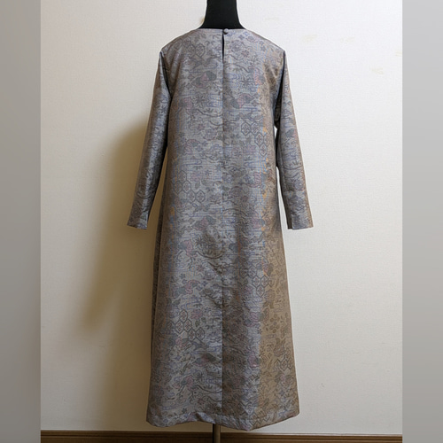 SOLD お値下げ中 着物リメイク ワンピース 大島紬 M〜L