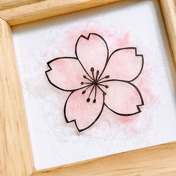 桜の花 切り絵 アクリル インテリア装飾 幸せを叶える桜の花－千本桜