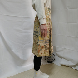 アンティーク帯のプリーツスカート 3枚目の画像