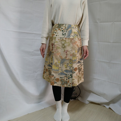 アンティーク帯のプリーツスカート 1枚目の画像