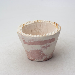 陶器製（２号ポット相当）　植木鉢　 AASc-ミカゲ-ピンク8736 1枚目の画像