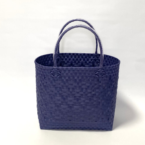 値下げ IENA購入 dragon ネイビー かごバッグ 収納袋付き 値下げ IENA