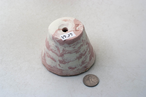 陶器製（２号ポット相当）　植木鉢　 AASc-ミカゲ-ピンク8737 3枚目の画像