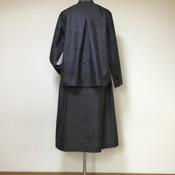 大島紬のブラウス　　　着物リメイク 6枚目の画像
