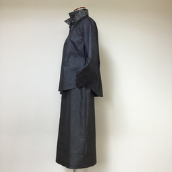 大島紬のブラウス　　　着物リメイク 4枚目の画像