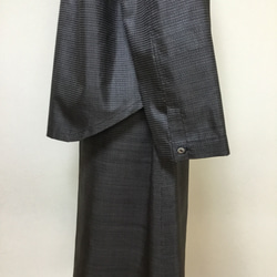 大島紬のブラウス　　　着物リメイク 7枚目の画像
