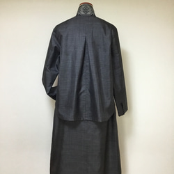 大島紬のブラウス　　　着物リメイク 5枚目の画像
