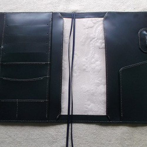 ほぼ日手帳カズン対応　A5サイズ手帳カバー　レザー刻印＆拭き染め ほぼ日手帳カズン対応 A5サイズ手帳カバー レザー 刻印＆拭き