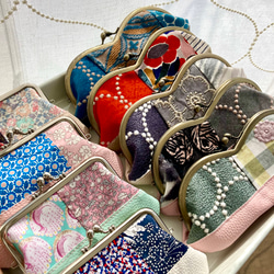 mina perhonen＊ミナペルホネンの人気柄とリバティのメガネケース(アネモネ×タンバリン)優しい色合いです 9枚目の画像
