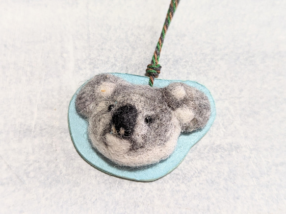 コアラのストラップ 羊毛フェルト 青工房seikobo 通販 17456575