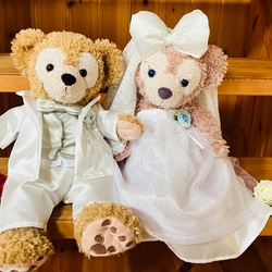 ダッフィー＆シェリーメイ　コスチューム　オーダーページ　ウェディング　結婚式　タキシード　ウェディングドレス　 2枚目の画像