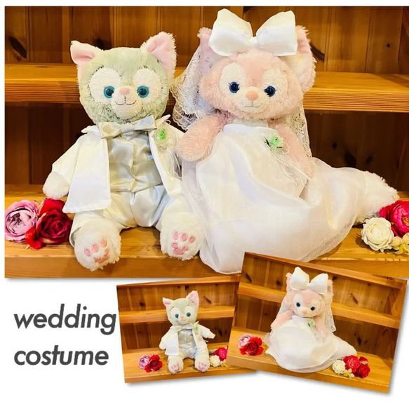 ダッフィー＆シェリーメイ　コスチューム　オーダーページ　ウェディング　結婚式　タキシード　ウェディングドレス　 8枚目の画像