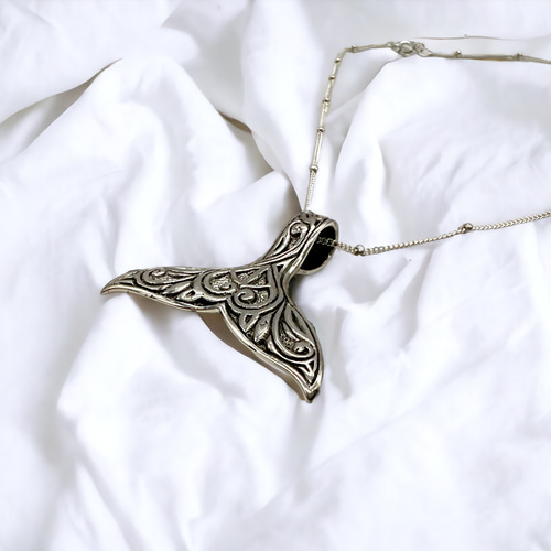 Whale Tail ネックレス・ペンダントトップ シルバー925 イルカ