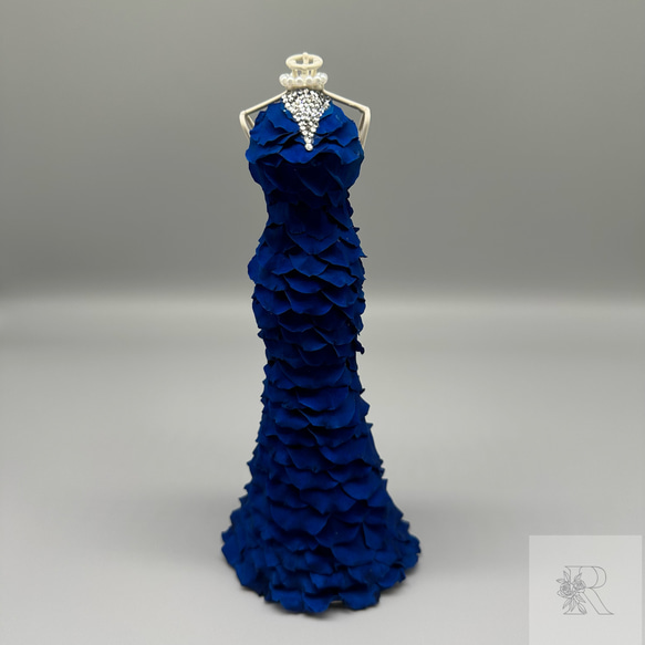 マーメイドドレス　青 2枚目の画像