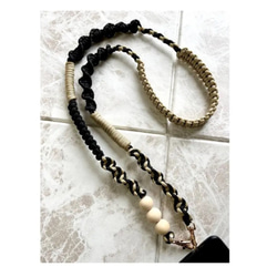 スマホショルダー/携帯ショルダー パラコード 木玉 カテゴリーランキング入り 受注生産 5枚目の画像