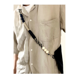 スマホショルダー/携帯ショルダー パラコード 木玉 カテゴリーランキング入り 受注生産 3枚目の画像