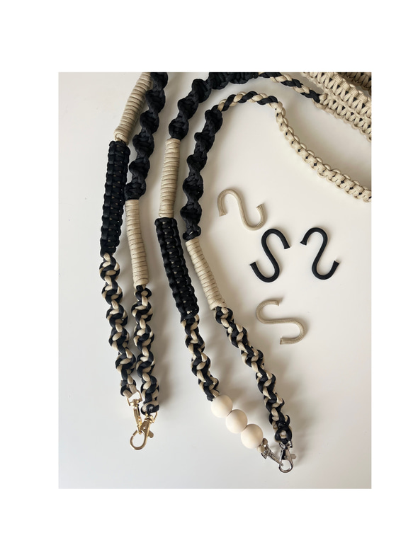 スマホショルダー/携帯ショルダー パラコード 木玉 カテゴリーランキング入り 受注生産 9枚目の画像