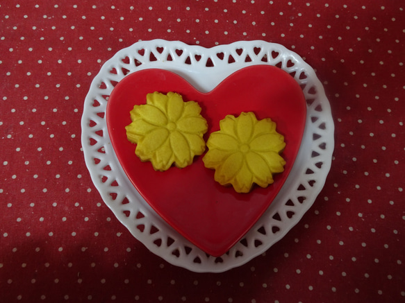 花柄のハート型貼り箱にお花のクッキー５種類詰め合わせ♪(*^▽^*) 13枚目の画像