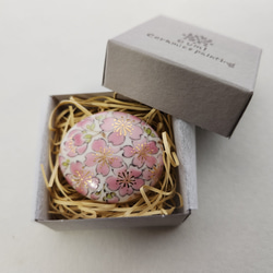 帯留 (陶器) 桜　満開 10枚目の画像
