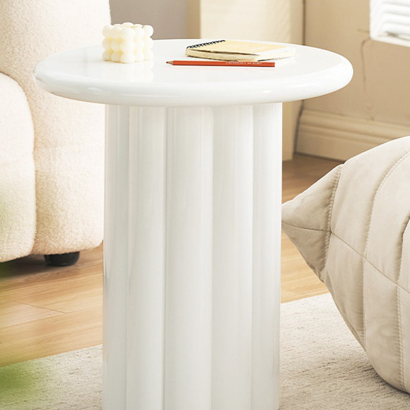 コーヒーテーブル サイドテーブル 白 ホワイト 丸 木製 無垢材 ウッド 幅50 脚 テレワーク ソファ ch-880 11枚目の画像