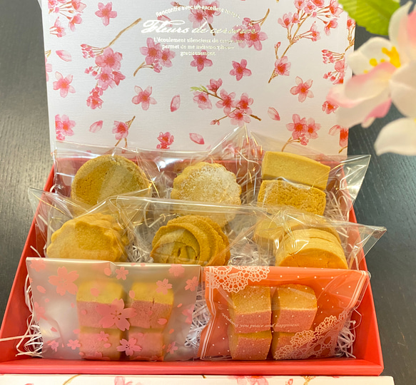 発酵バターのクッキーアソート　春　桜　お祝い　ギフト　プレゼント　入学　苺　さくら　焼き菓子　スイーツ　エシレバター 4枚目の画像