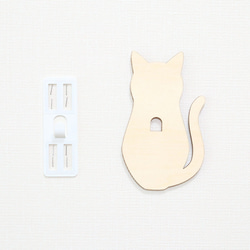 【木製フックカバー】NEKO 壁美人P-4専用カバー 11枚目の画像