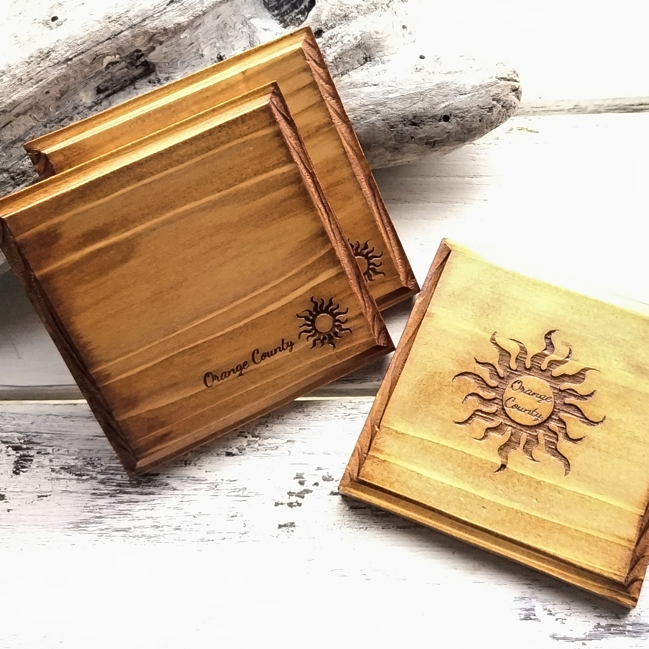 10個セット!! ロゴ/名入れOK✩オーダー製作 秋田杉のコースター