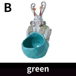 小物入れ トレイ 象 モチーフ オブジェ 置物 収納 ストレージ オーナメント  おしゃれ 可愛い 玄関 ch-1413 8枚目の画像
