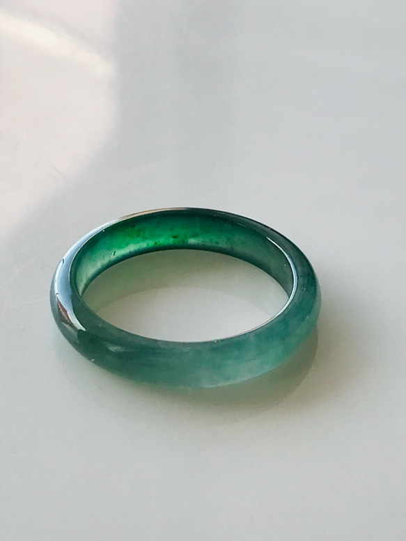 RG-006］ ジェイド JADE ヒスイ くりぬき リング グアテマラ産 アイス 