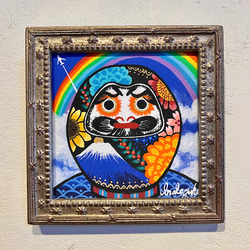 だるまの絵 ♦︎選べる額縁3色　ダルマの絵　ダルマ　縁起物daruma 複製画 6枚目の画像