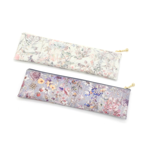 リバティ ラミネートのスリムペンケース ワイルドフラワーズ