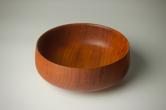 ふくよかなボウル ヤマザクラ wooden bowl 18cm サラダボウル 9枚目の画像