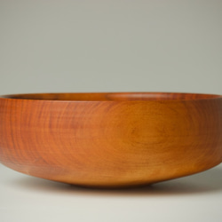 ふくよかなボウル ヤマザクラ wooden bowl 18cm サラダボウル 6枚目の画像