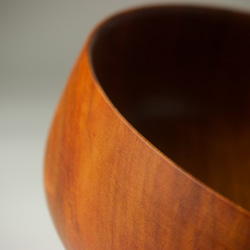 ふくよかなボウル ヤマザクラ wooden bowl 18cm サラダボウル 12枚目の画像