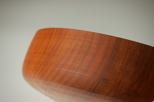 ふくよかなボウル ヤマザクラ wooden bowl 18cm サラダボウル 4枚目の画像