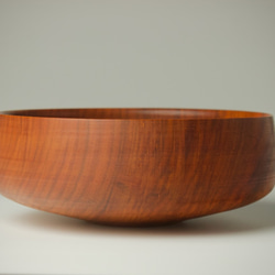 ふくよかなボウル ヤマザクラ wooden bowl 18cm サラダボウル 2枚目の画像